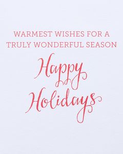 Truly Wonderful Season Holiday Greeting Card 