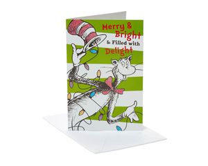 Dr. Seuss Christmas Boxed Cards and White Envelopes, 12-Count