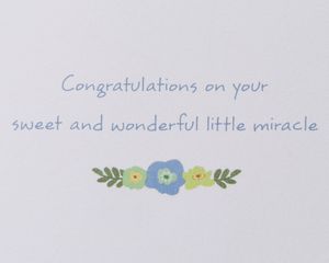 Little Miracle Baby Boy Greeting Card