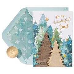 How Grateful I Am Christmas Greeting Card for Dad