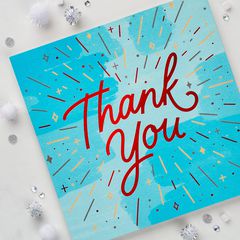 Thank You Christmas Cards, 6-Count