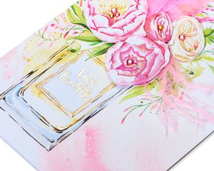 Perfume Florals Blank Greeting Card 