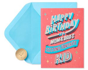 From Your Favorite Sibling Funny Birthday Greeting Card for Brother or Sister 