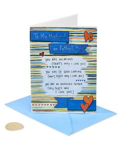 Why I Love You Father's Day Greeting Card for Husband
