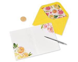 Ombre Fruit Blank Greeting Card 