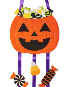 Candy Bucket Halloween Greeting Card