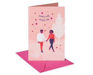 Happy Wife Happy Life Valentine's Day Card for Mom