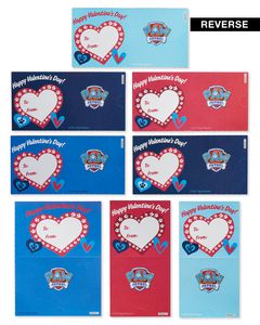 Nickelodeon Paw Patrol Blue Valentine's Day Exchange Cards, 32-Count