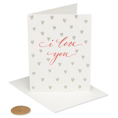 Red Hearts Romantic Greeting Card