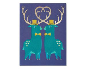Wedding Congratulations Card for Grooms with Foil