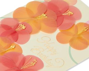 Scattered Flowers Birthday Greeting Card 