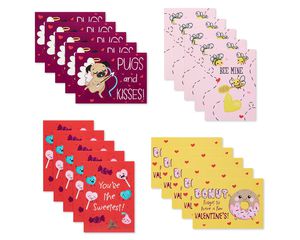 Pun Believable Valentines Lunch Box Mini Notes, 40-Count