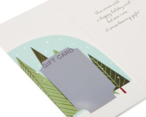 Christmas Bear Gift Card Holder Boxed Cards and White Envelopes, 8-Count