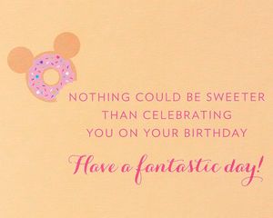 Nothing Could Be Sweeter Disney Birthday Greeting Card