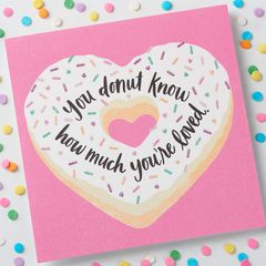 Donut Valentine's Day Card