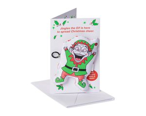 Funny Elf Christmas Greeting Card