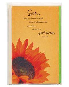 Sunflower Father's Day Card for Son 