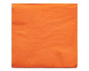 orange beverage napkins 50 ct