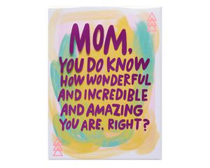 Wonderful Incredible Amazing Mother's Day Card