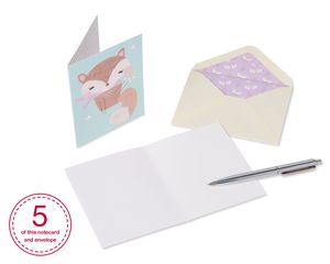 Playful Critters Boxed Blank Note Cards, 20-Count