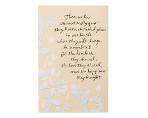 Cherished Sympathy Card 