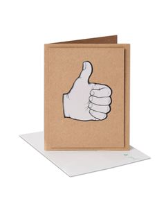 thumbs-up congratulations card