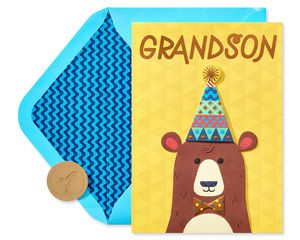 Birthday Critter Birthday Greeting Card for Grandson 