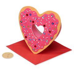 Donut Heart Valentine's Day Greeting Card