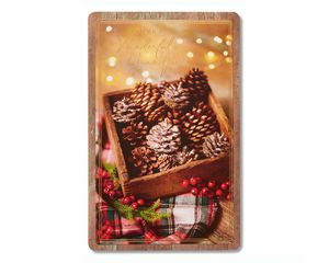 Pine Cones Christmas Card for Grandpa 