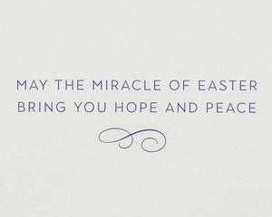 Miracle of Easter Religious Easter Greeting Card