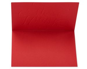 Red and Gold Thank You Boxed Cards, 12-Count