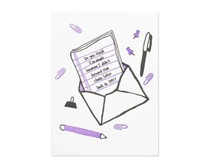 chain letter friendship card