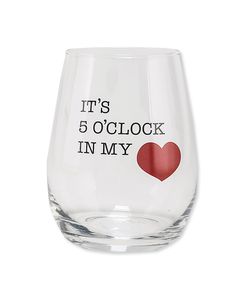 5 o'clock & fun wine glasses (set of 2)
