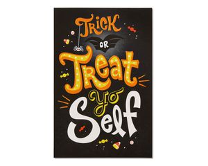 Treat Yo Self Halloween Card, 6-Count