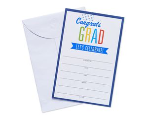 congrats grad invite postcards 25 ct