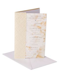 Our Thoughts Wedding Card 