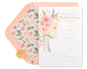Floral Blank Note Cards with Envelopes, Floral, 20-Count