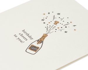 Champagne Birthday Greeting Card 