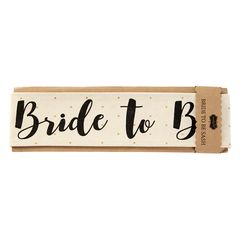Mud Pie Bride To Be Canvas Wedding Sashes