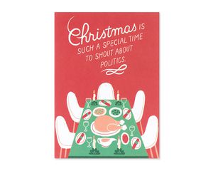 shout about politics christmas card