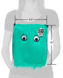 Warm Fuzzy Aqua Messenger Bag