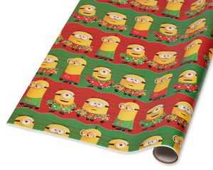 Minions Christmas Wrapping Paper, 40 Total Sq. Ft.