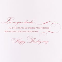 Gifts of Family and Friends Thanksgiving Greeting Card