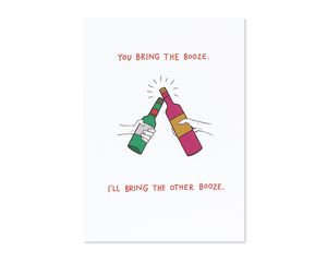 bring booze holiday card