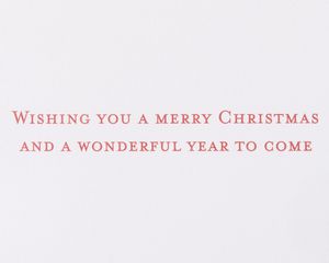 Wishing You a Wonderful Merry Christmas Christmas Greeting Card 