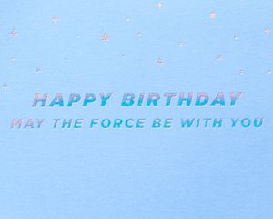 Star Wars Logo Birthday Greeting Card 