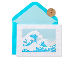 Hokusai Wave Blank Greeting Card