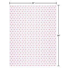 XOXO, Hearts and Stripes Valentine's Day Tissue Paper, 9 Sheets