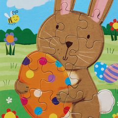 Easter Bunny Puzzle Easter Greeting Card
