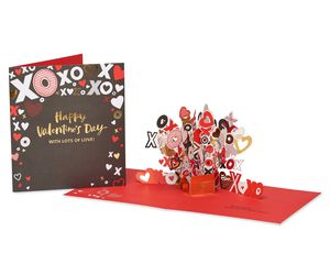 XOXO Pop-Up Valentine's Day Card